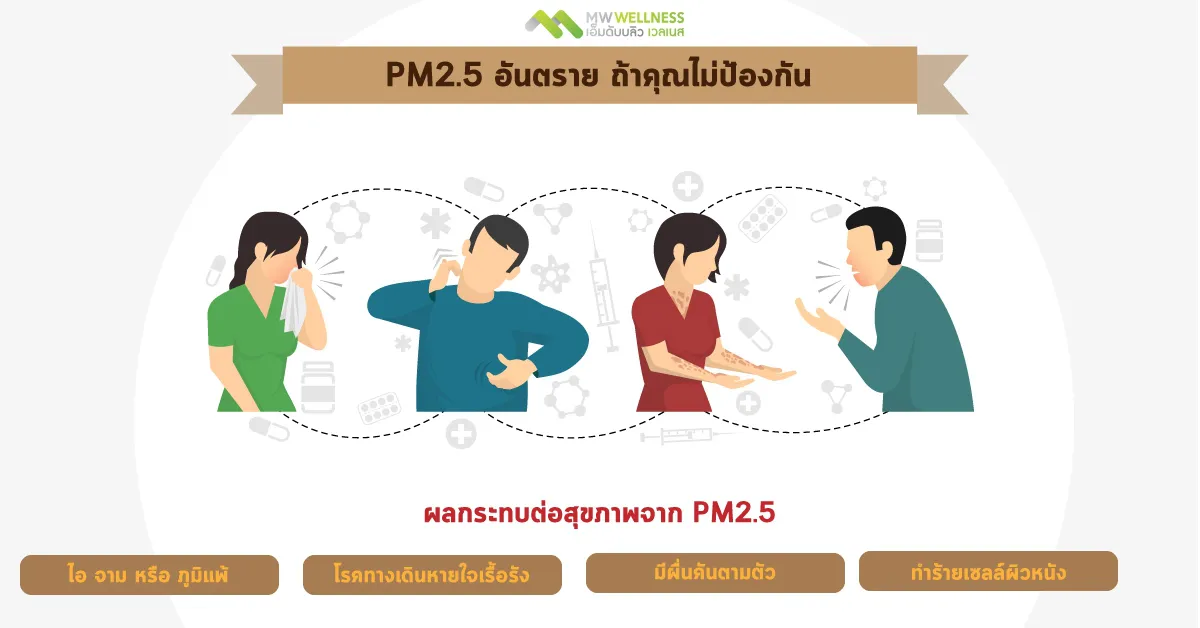 PM2.5 อันตราย ถ้าคุณไม่ป้องกัน